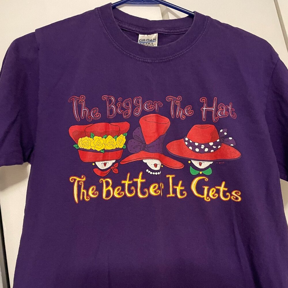 The bigger the hat t-shirt small